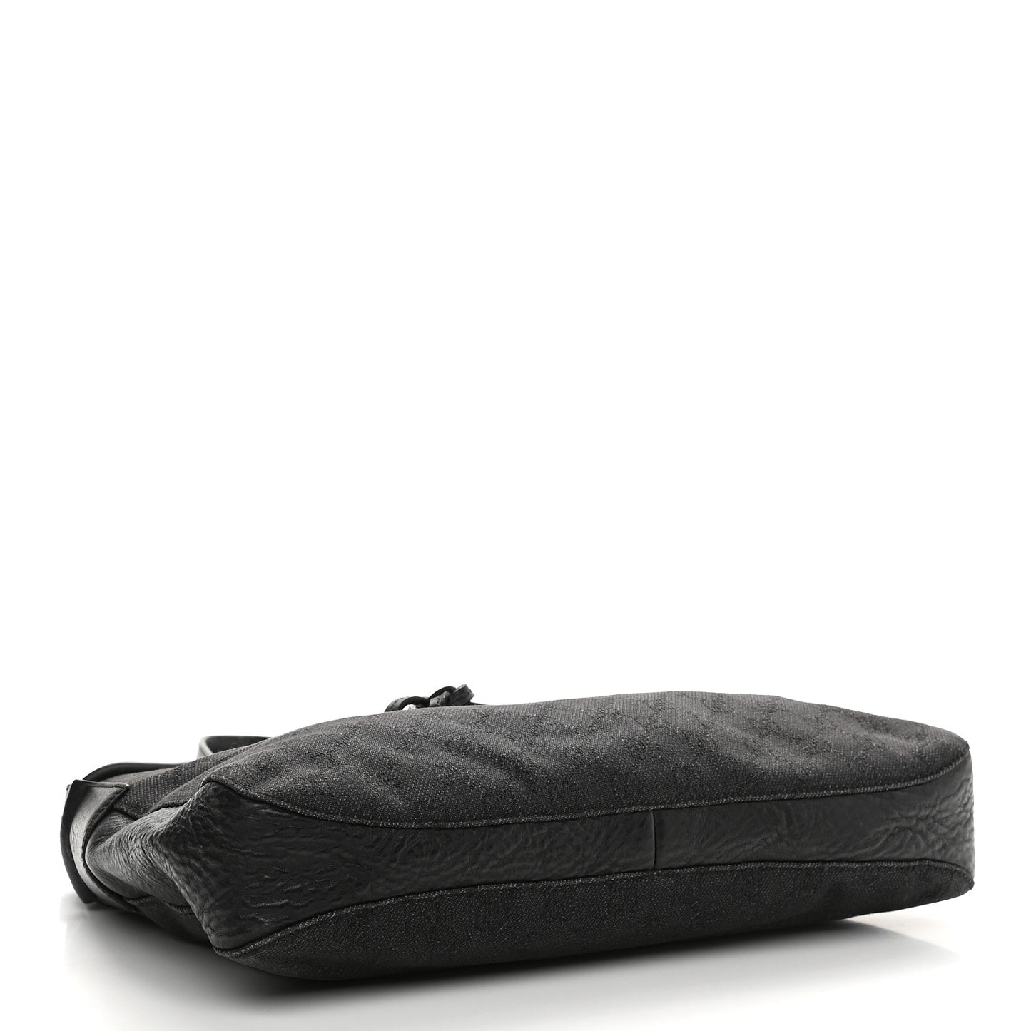 Monogram Canvas Horsebit Drawstring Hobo Dark Brown