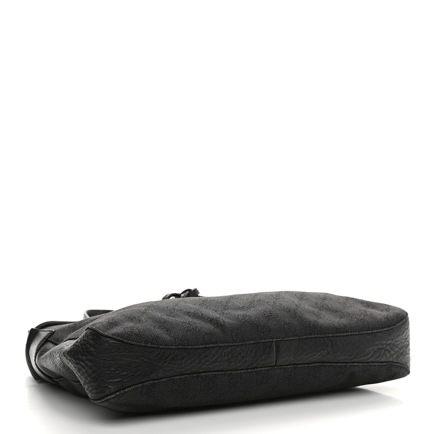 Gucci Monogram Canvas Horsebit Drawstring Hobo Dark Brown 4 of 10