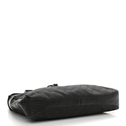 Gucci Monogram Canvas Horsebit Drawstring Hobo Dark Brown 4 of 10