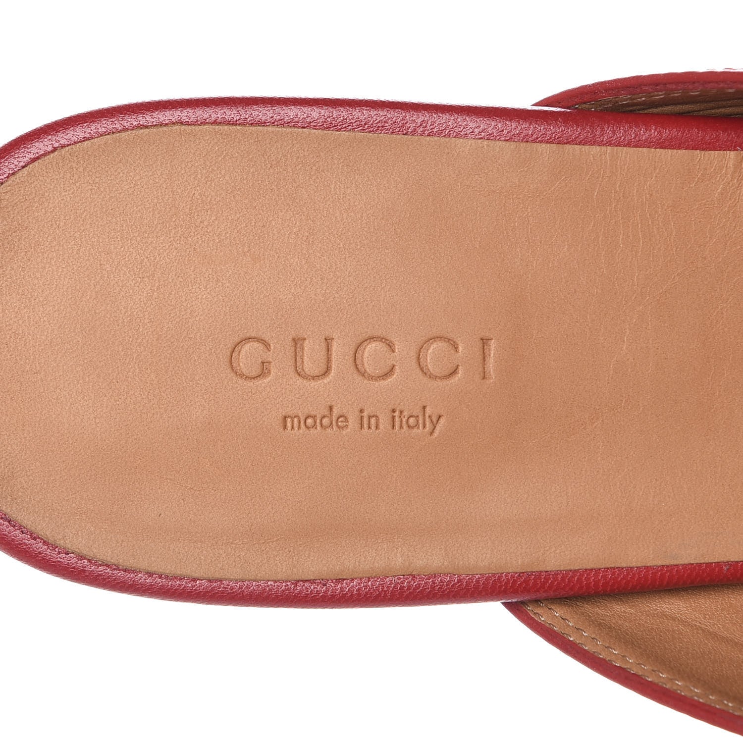 Gucci Malaga Kid Womens Princetown Slippers 39.5 Hibiscus Red 7 of 9