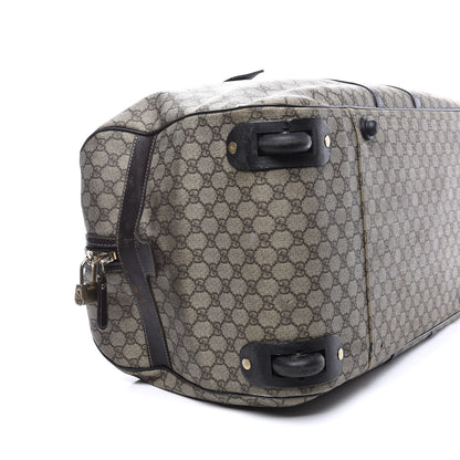 Gucci GG Plus Monogram Large Carry On Duffle Trolley Brown 5 of 24