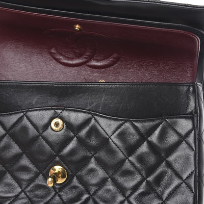 Chanel Lambskin Quilted Medium Double Flap Black 11 of 17