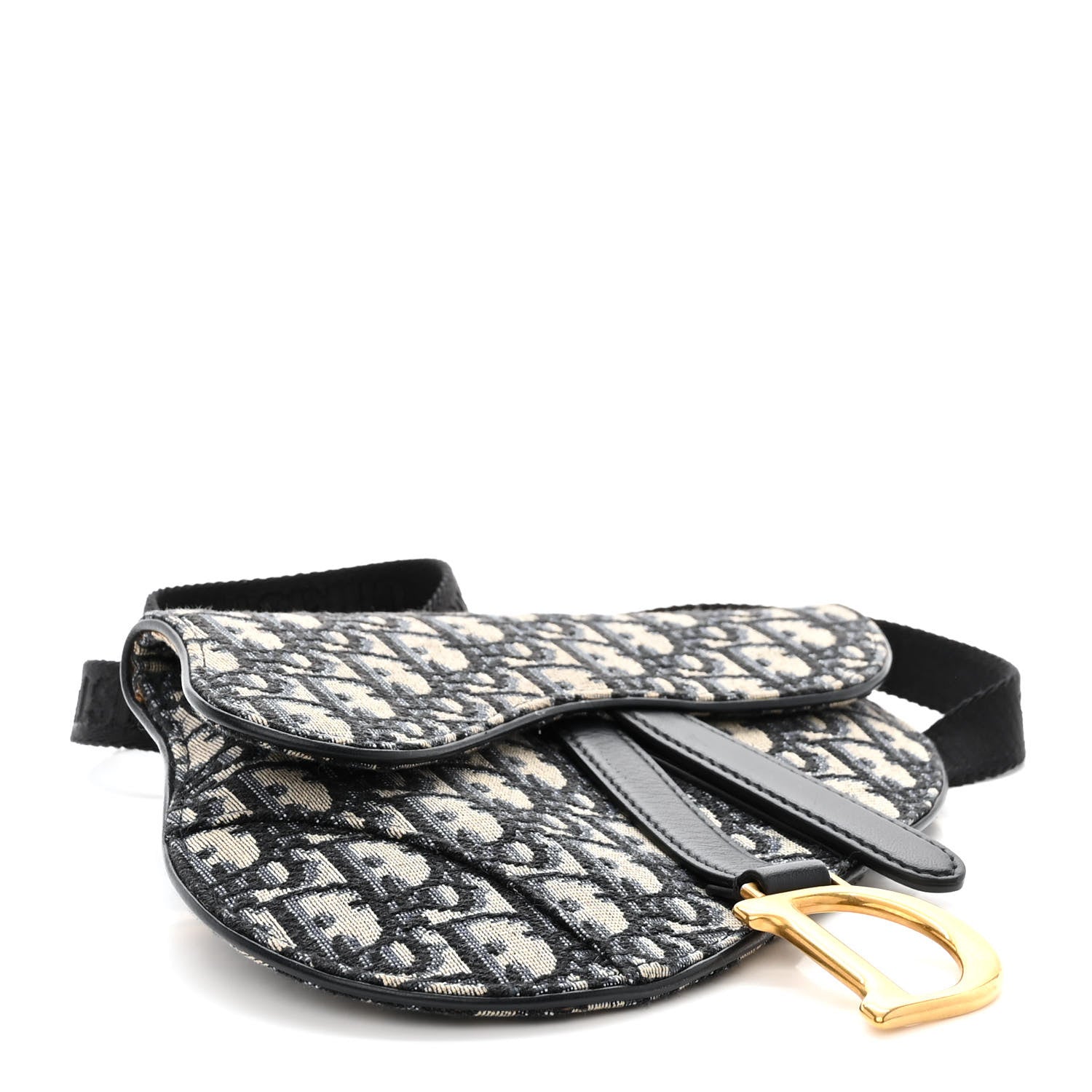 Christian Dior Oblique Saddle Belt Pouch Blue 4 of 11