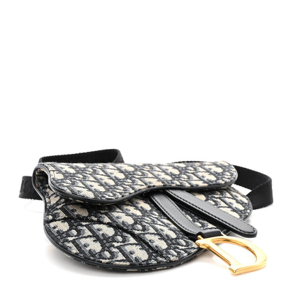 Christian Dior Oblique Saddle Belt Pouch Blue 4 of 11