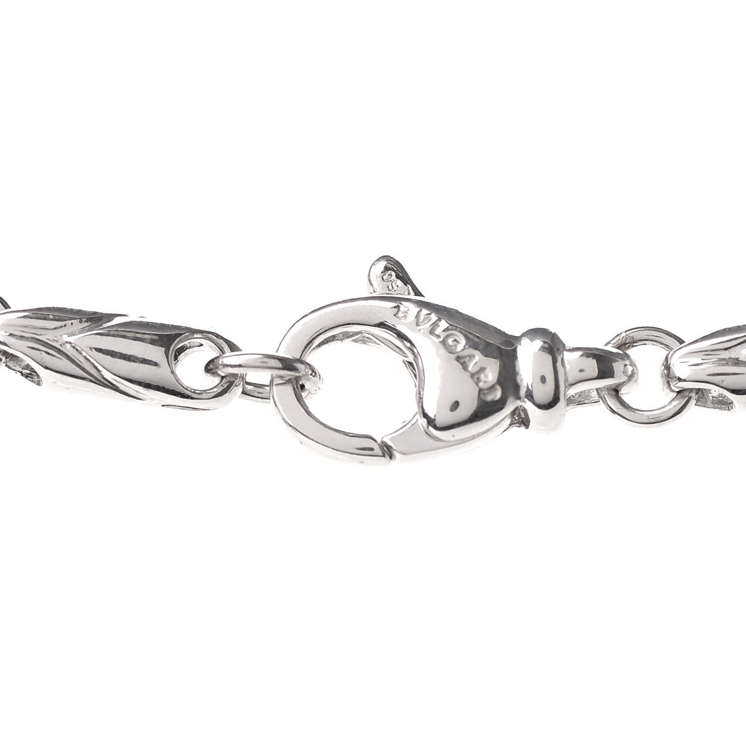 Bulgari 18K White Gold Passo Doppio Necklace 4 of 5
