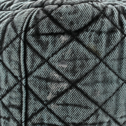 Chanel Denim Quilted Denimpression XXL Flap Blue Black 12 of 13
