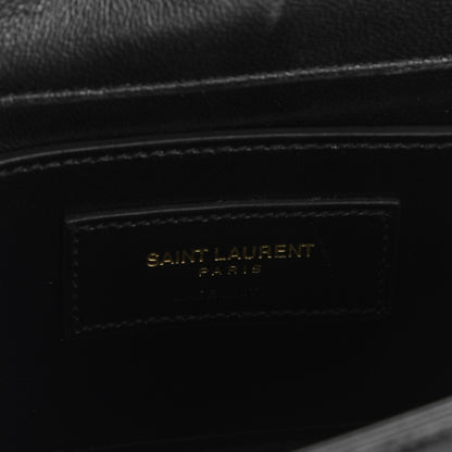 Saint Laurent Suede Small Classic Monogram Kate Tassel Satchel Black 6 of 6