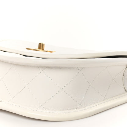 Chanel Lambskin Quilted Small Messenger Flap White 9 of 10