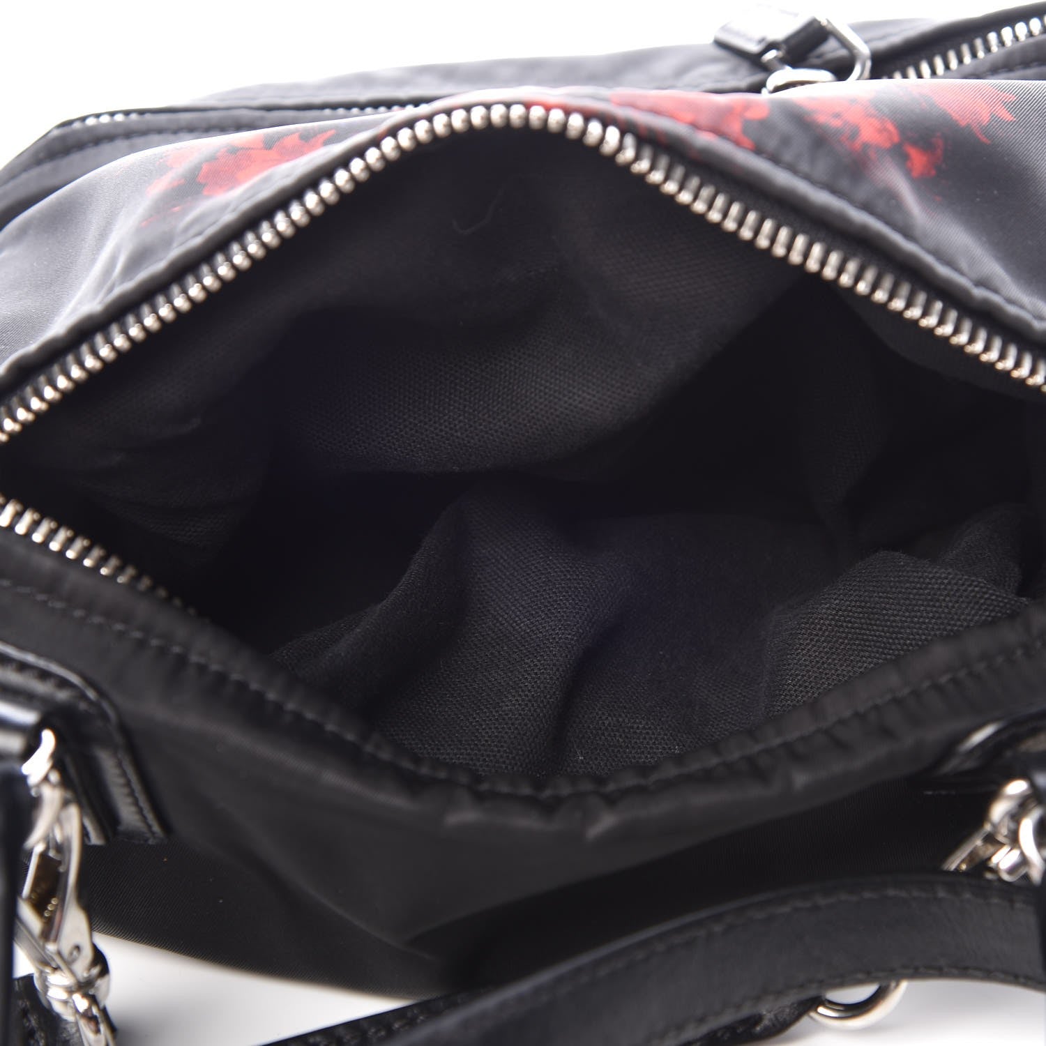 Givenchy Nylon Jaguar Floral Print Small Pandora Black 6 of 11