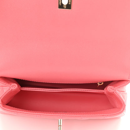 Chanel Caviar Quilted Mini Coco Handle Flap Pink 5 of 11