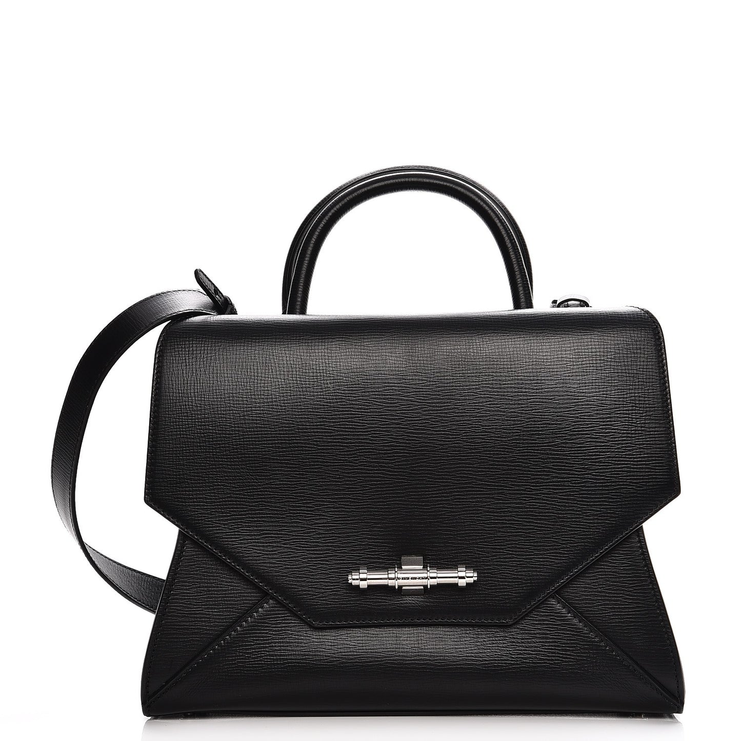 Calfskin Small Obsedia Satchel Black