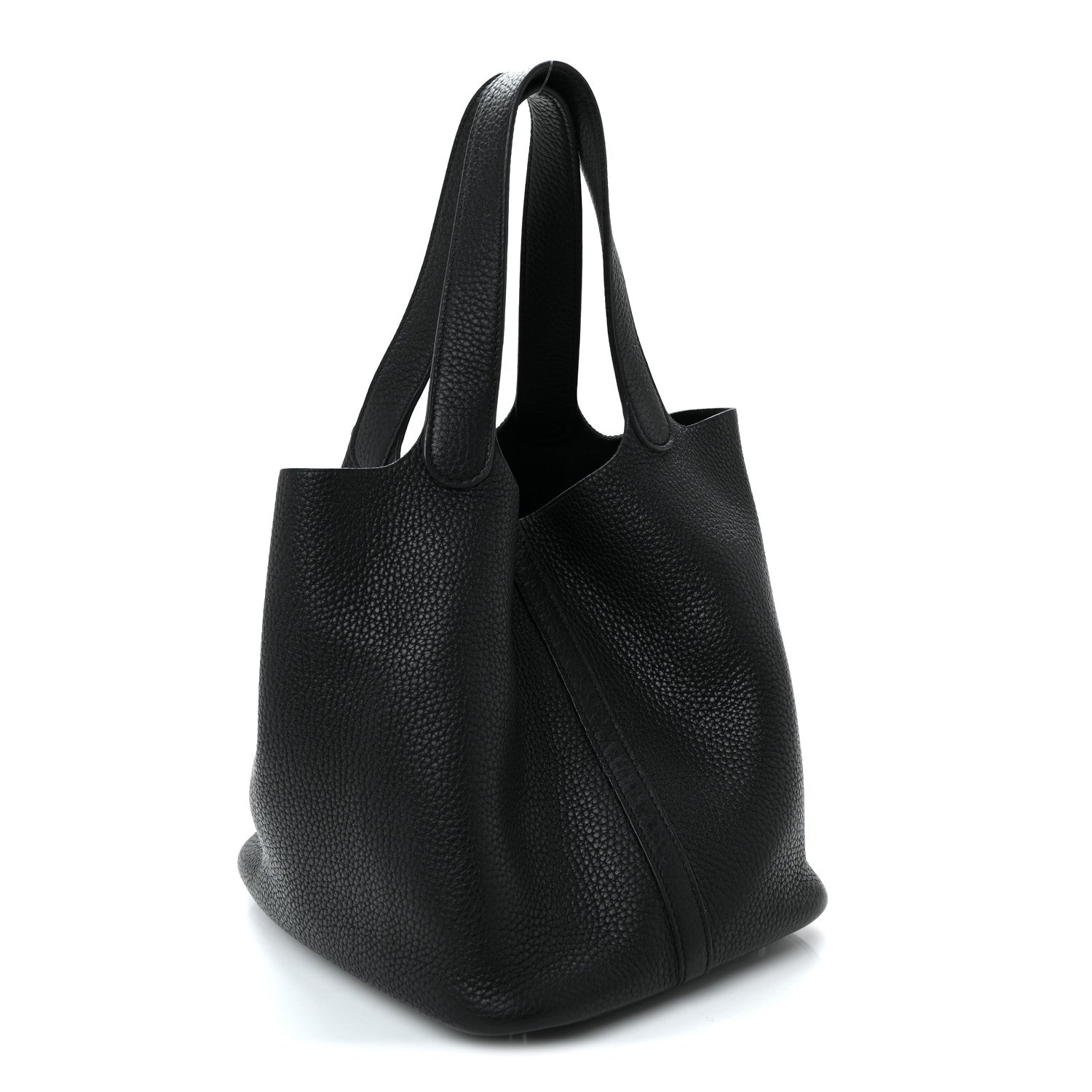 Hermes Taurillon Clemence Picotin Lock 22 MM Black 3 of 10