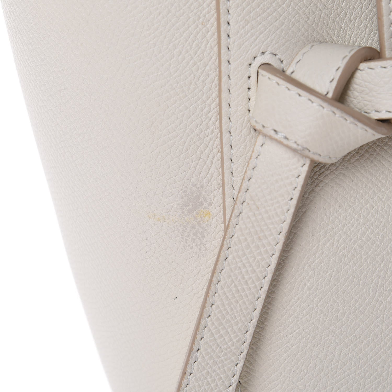 Celine Baby Grained Calfskin Micro Belt Bag White 19 of 19