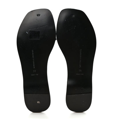 Bottega Veneta Nappa Embossed Flat Sandals 38 Black 5 of 7
