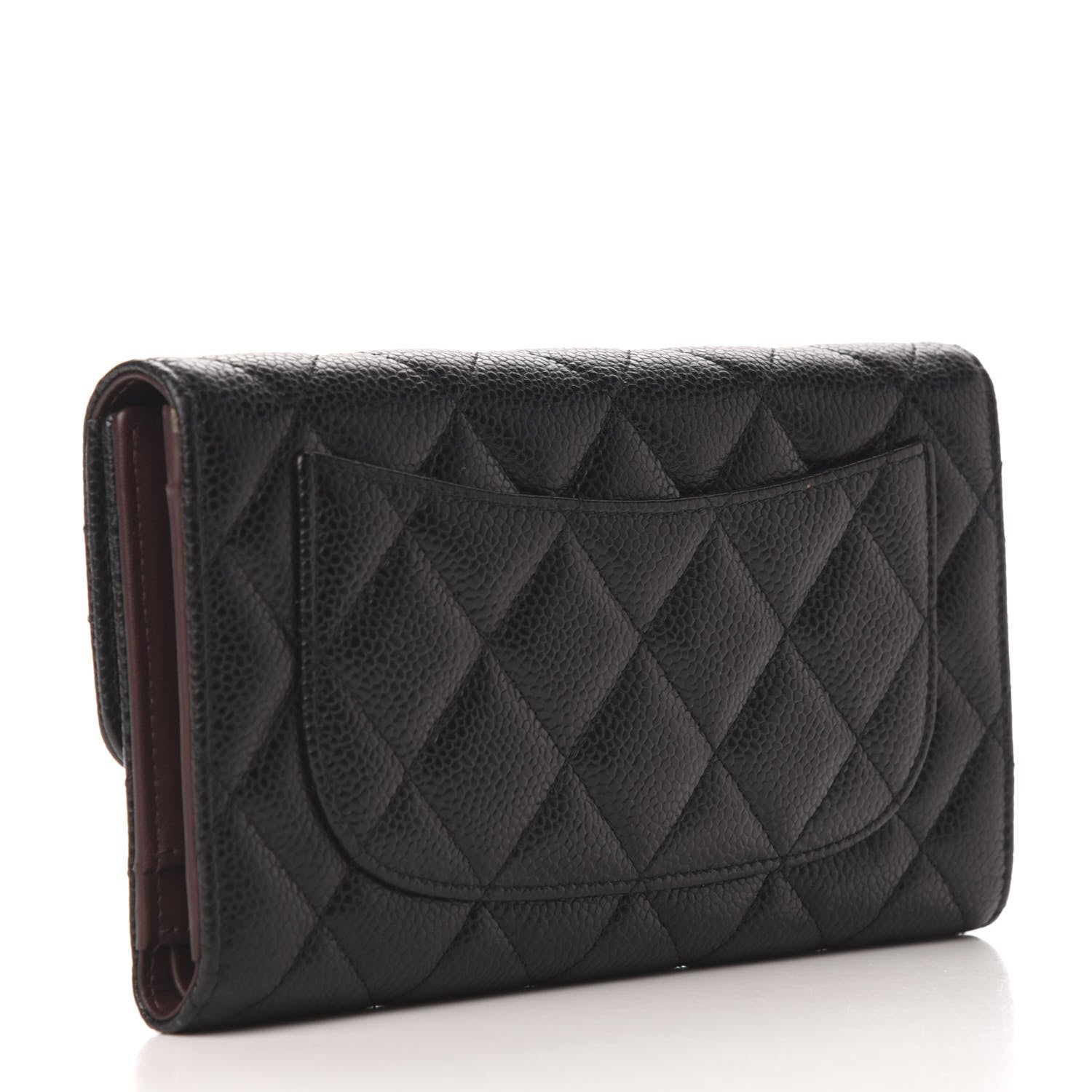 Chanel Caviar Quilted Large Flap Wallet Black 3 of 6