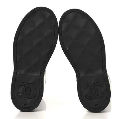 Chanel Caoutchouk CC High Boots 40 Black 5 of 7