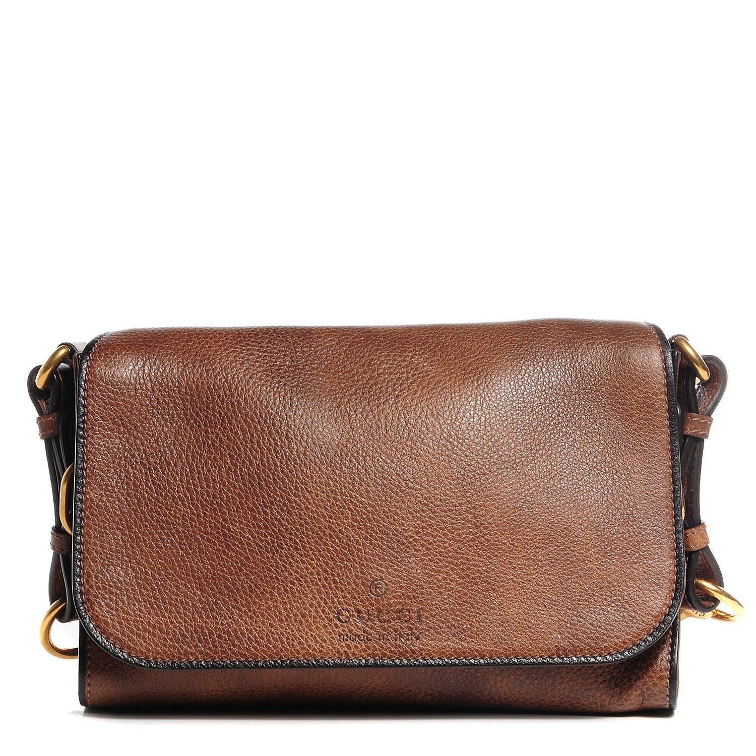 Gucci Calfskin Small Harness Shoulder Bag Acero Mushroom 1 of 8