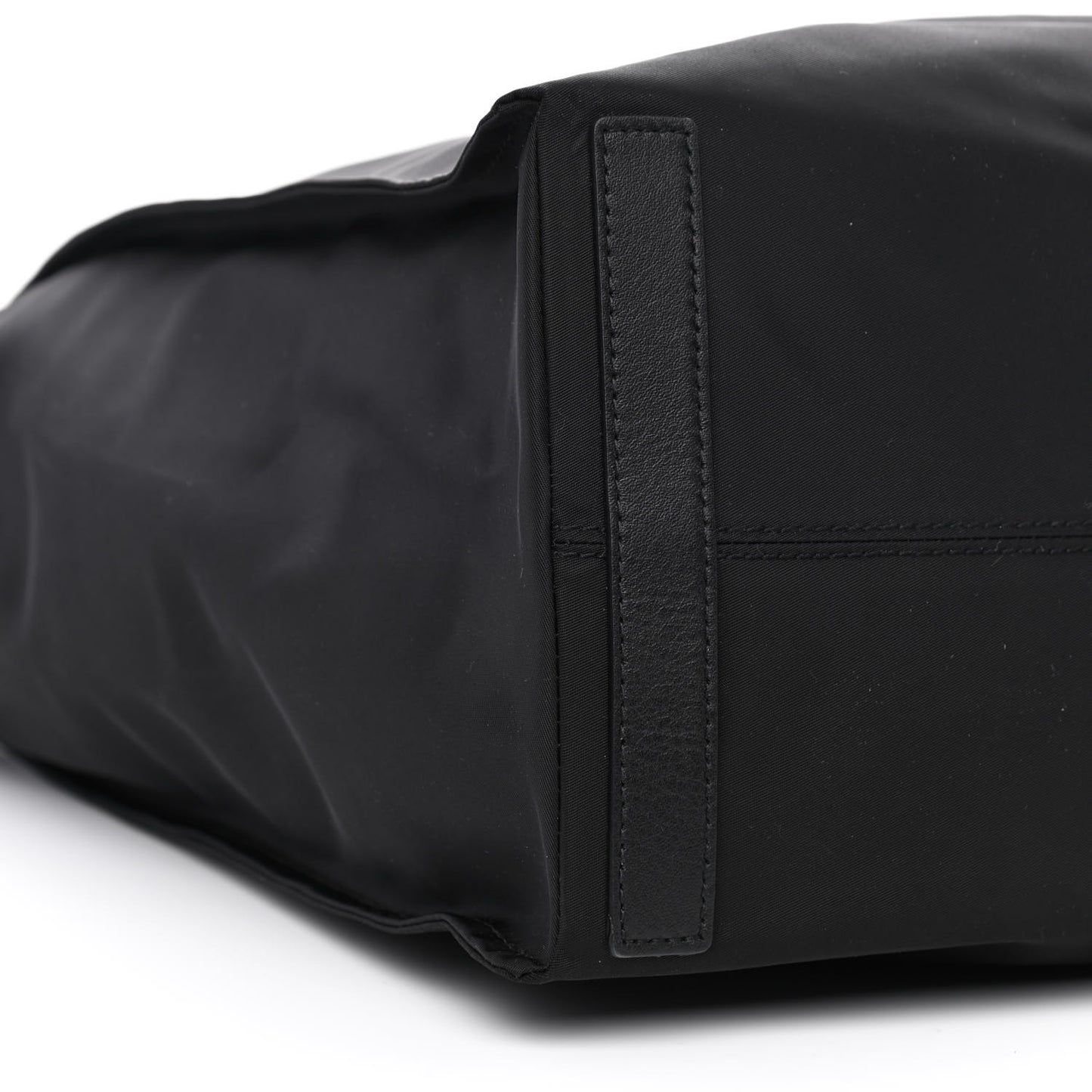Nylon Logo Tote Bag Black