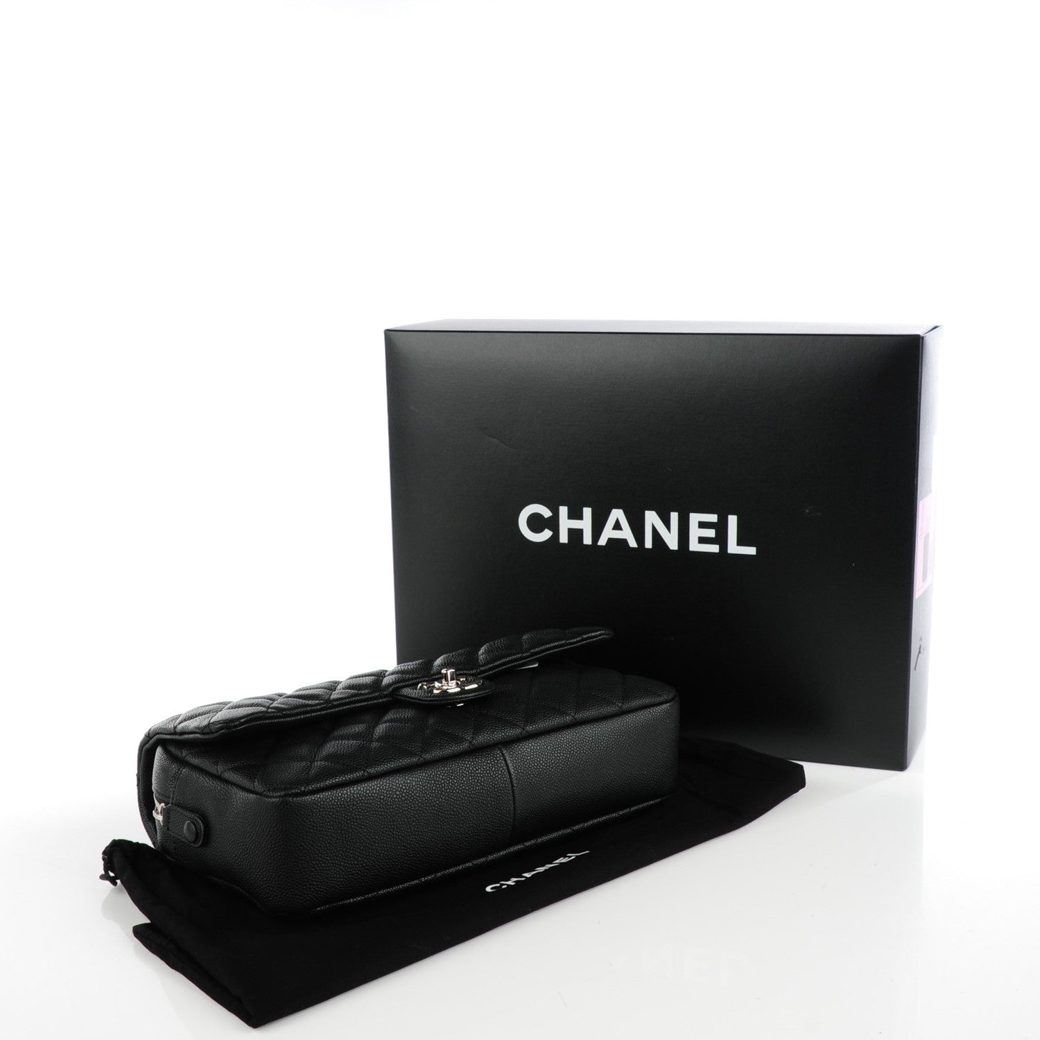 Chanel Caviar Quilted Jumbo Easy Flap Black 4 of 8