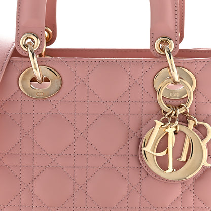 Christian Dior Lambskin Cannage Small My ABCDior Lady Dior Pink 8 of 14