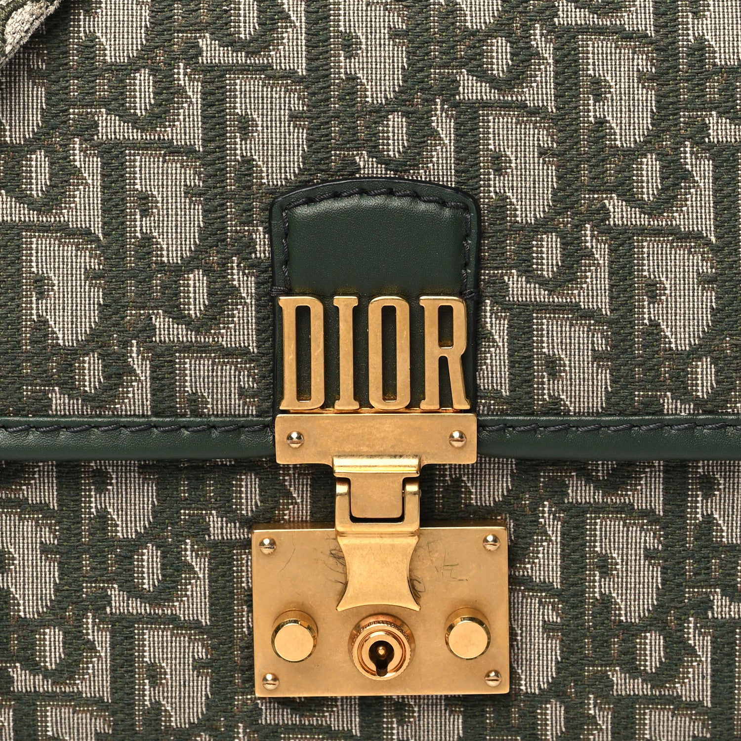 Christian Dior Oblique DiorAddict Flap Bag Green 3 of 9