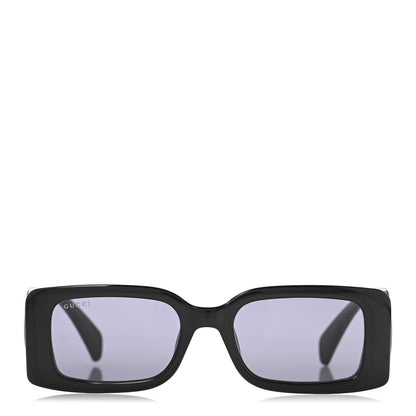 Gucci Acetate Chaise Rectangle Frame Sunglasses GG1325S Black 2 of 8