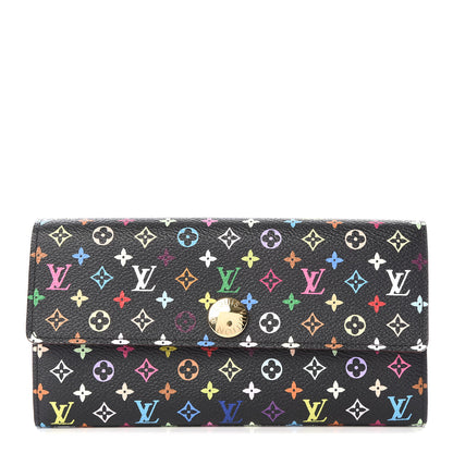 Louis Vuitton Monogram Multicolor Sarah Wallet Black Grenade 1 of 10