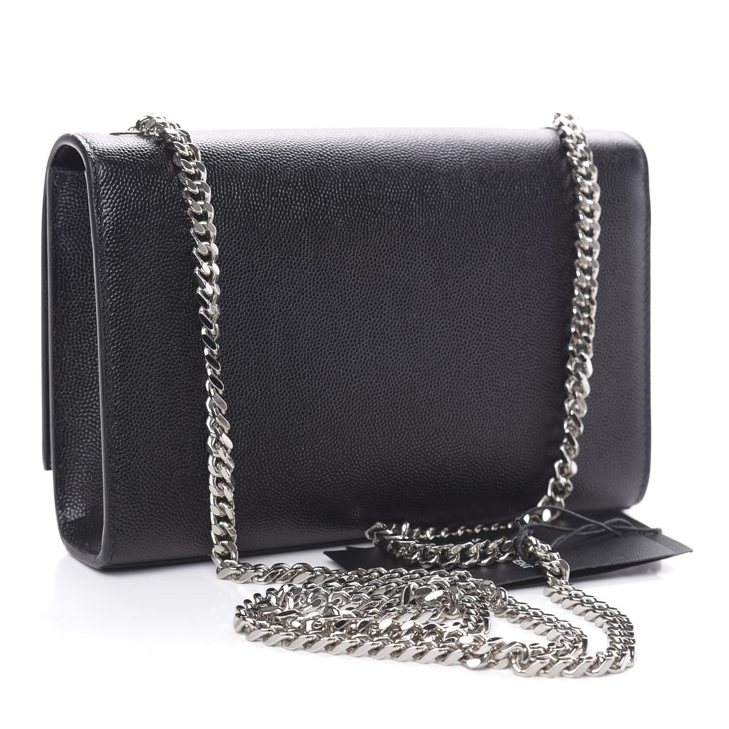 Calfskin Small Classic Monogram Kate Tassel Satchel Black