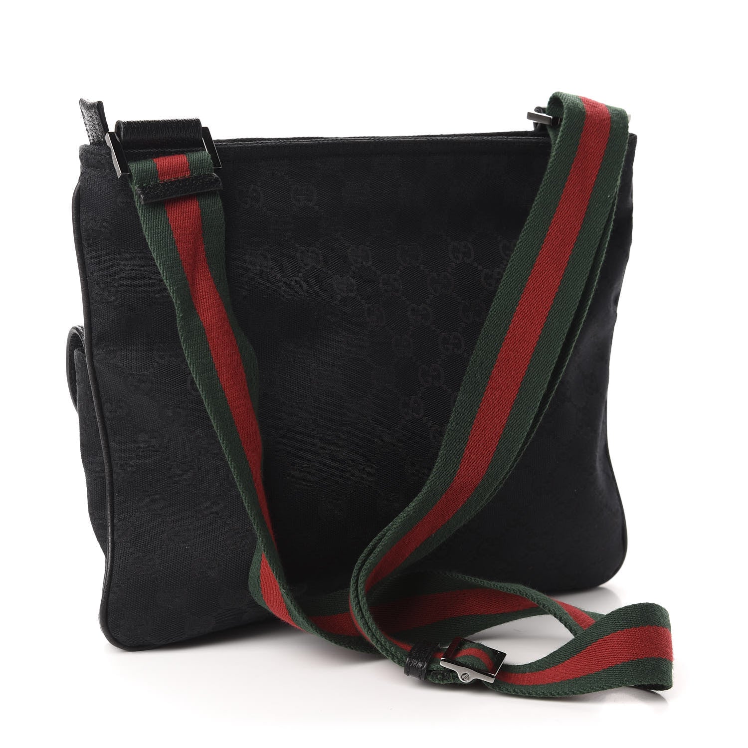 Gucci Monogram Signature Web Small Messenger Black 3 of 10