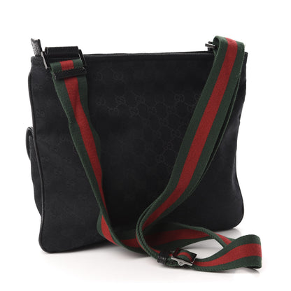 Gucci Monogram Signature Web Small Messenger Black 3 of 10
