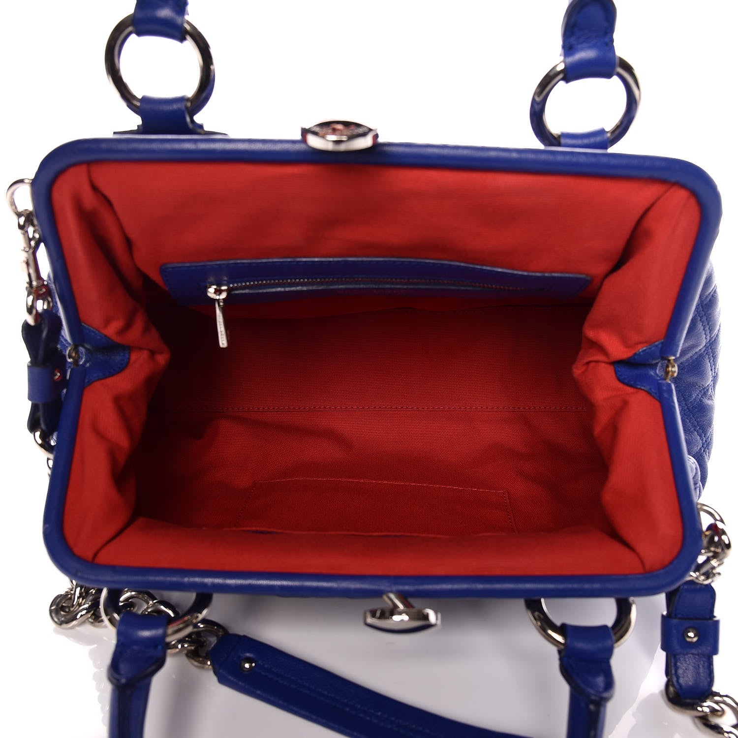 Marc Jacobs Calfskin Quilted Stam Bright Blue 6 of 12