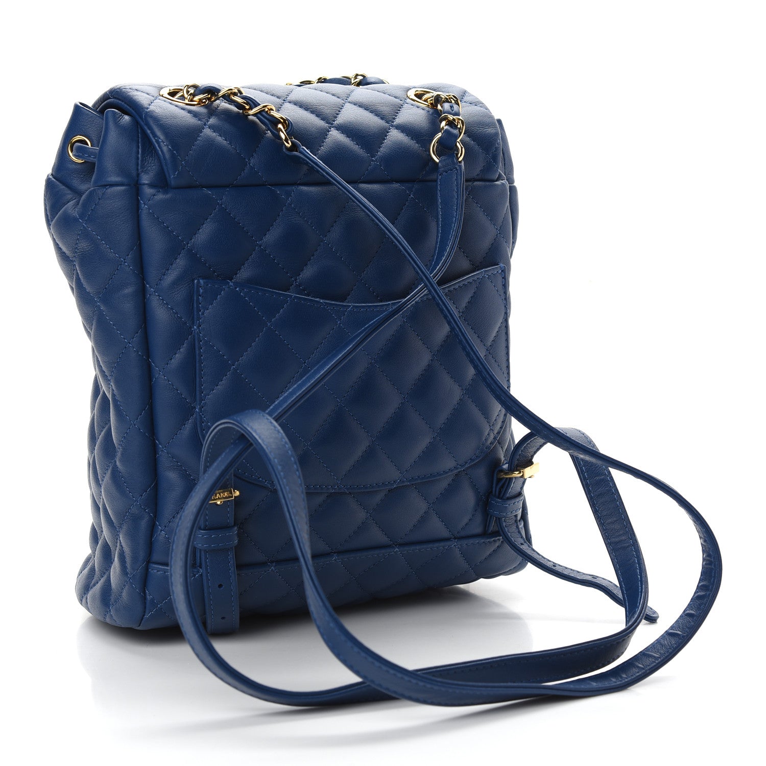 Chanel Lambskin Quilted Small Urban Spirit Backpack Blue 3 of 9