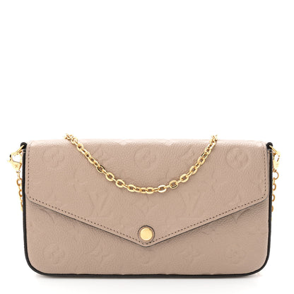 Louis Vuitton Empreinte Pochette Felicie Chain Wallet Tourterelle 3 of 13