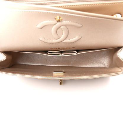 Chanel Metallic Caviar Quilted Small Double Flap Gold 5 of 11