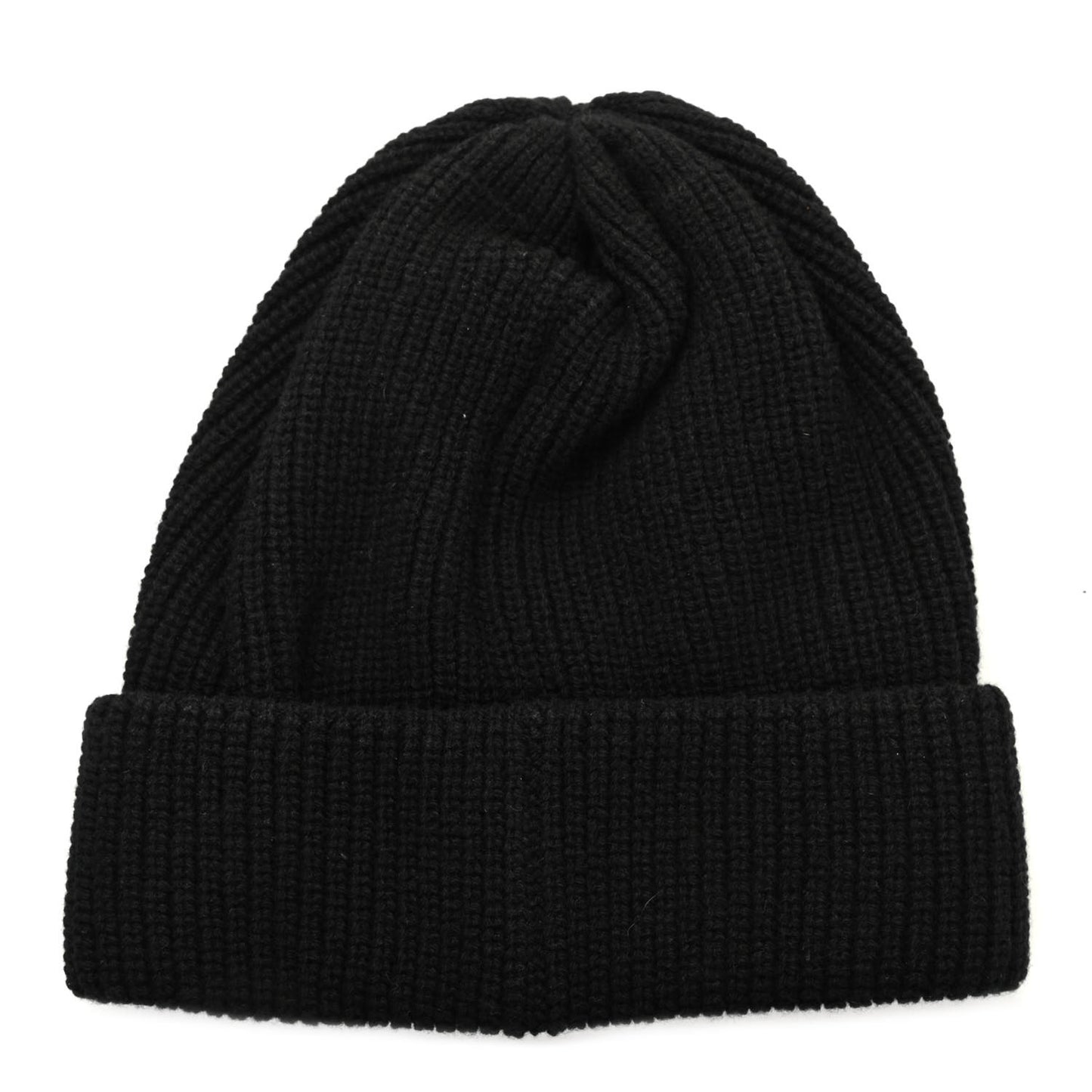 Cashmere Embroidered Beanie Hat Black White