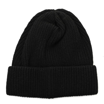 Chanel Cashmere Embroidered Beanie Hat Black White 3 of 5