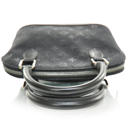 Louis Vuitton Satin Monogram Little Alma Black 6 of 9