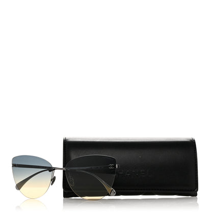 Chanel Titanium Cat Eye Sunglasses 4273-T Blue 7 of 7