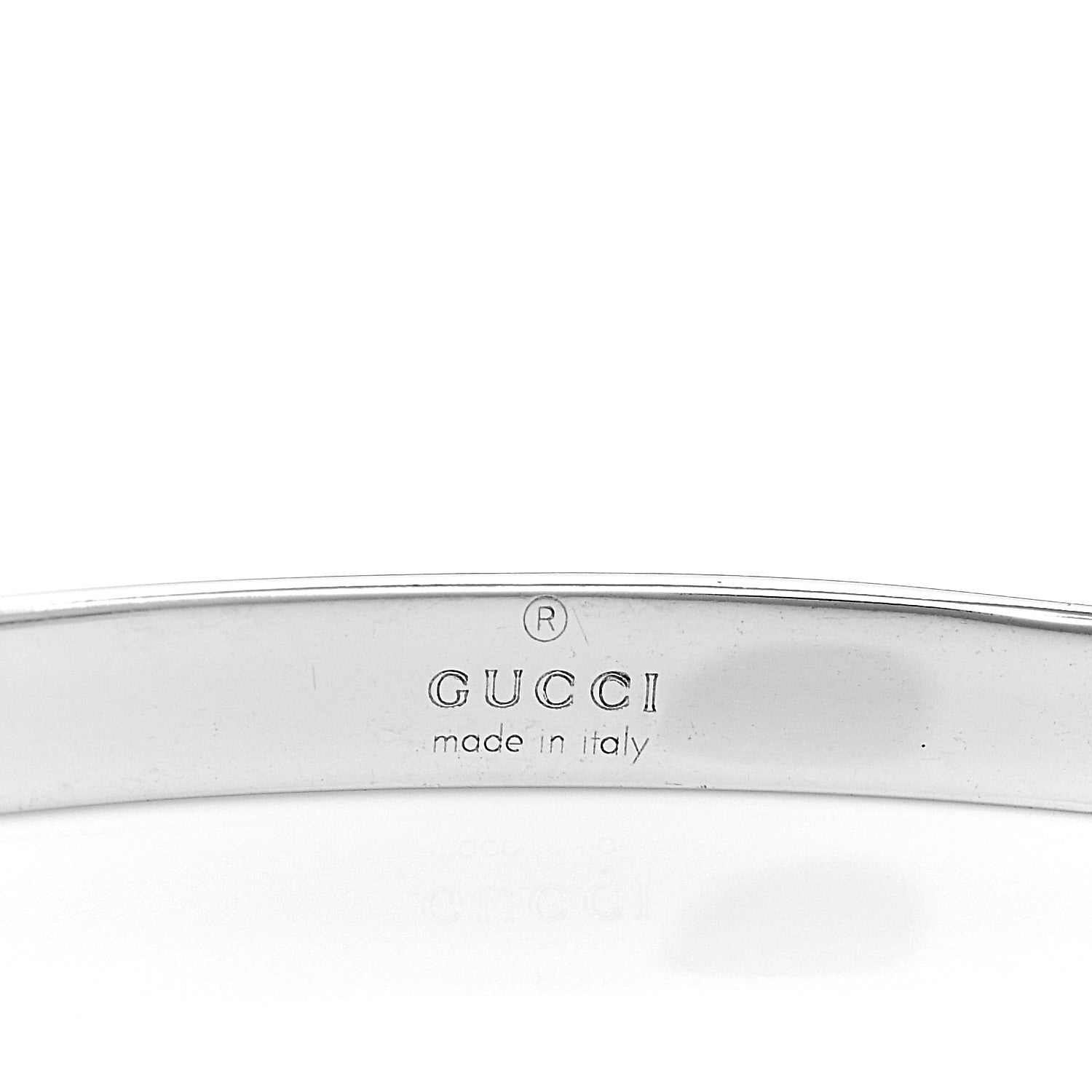Gucci 18K White Gold Icon Cuff Bracelet 3 of 3