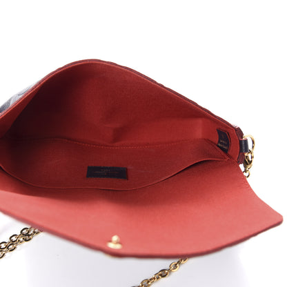 Louis Vuitton Empreinte Pochette Felicie Chain Wallet Marine Rouge 5 of 12