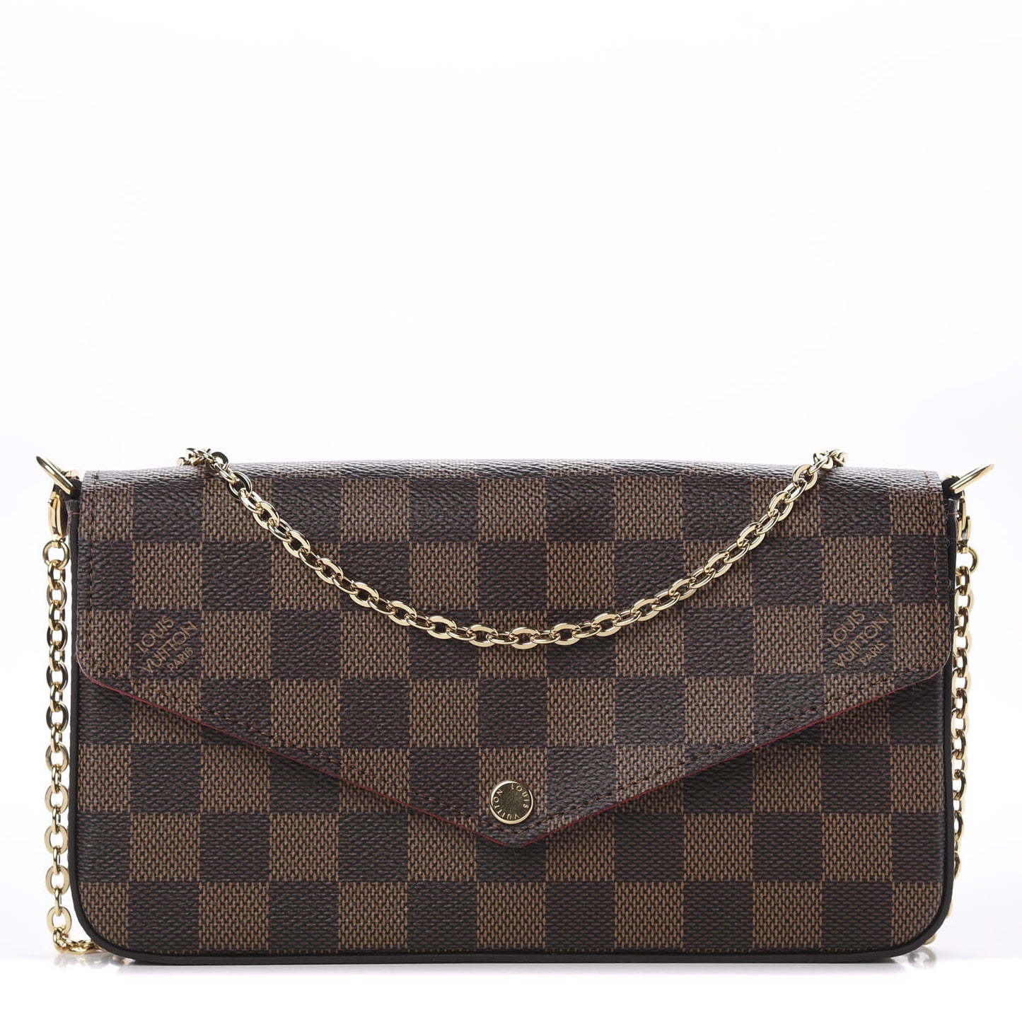 Damier Ebene Pochette Felicie Chain Wallet