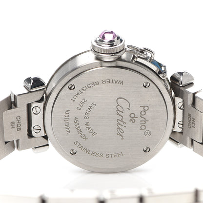 Cartier Stainless Steel 27mm Miss Pasha Quartz Watch Pink 4 of 6