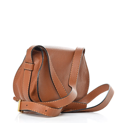 Chloe Calfskin Mini Marcie Round Crossbody Bag Tan 3 of 13