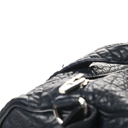 Alexander Wang Pebbled Lambskin Rocco Navy Silver Hardware 12 of 12