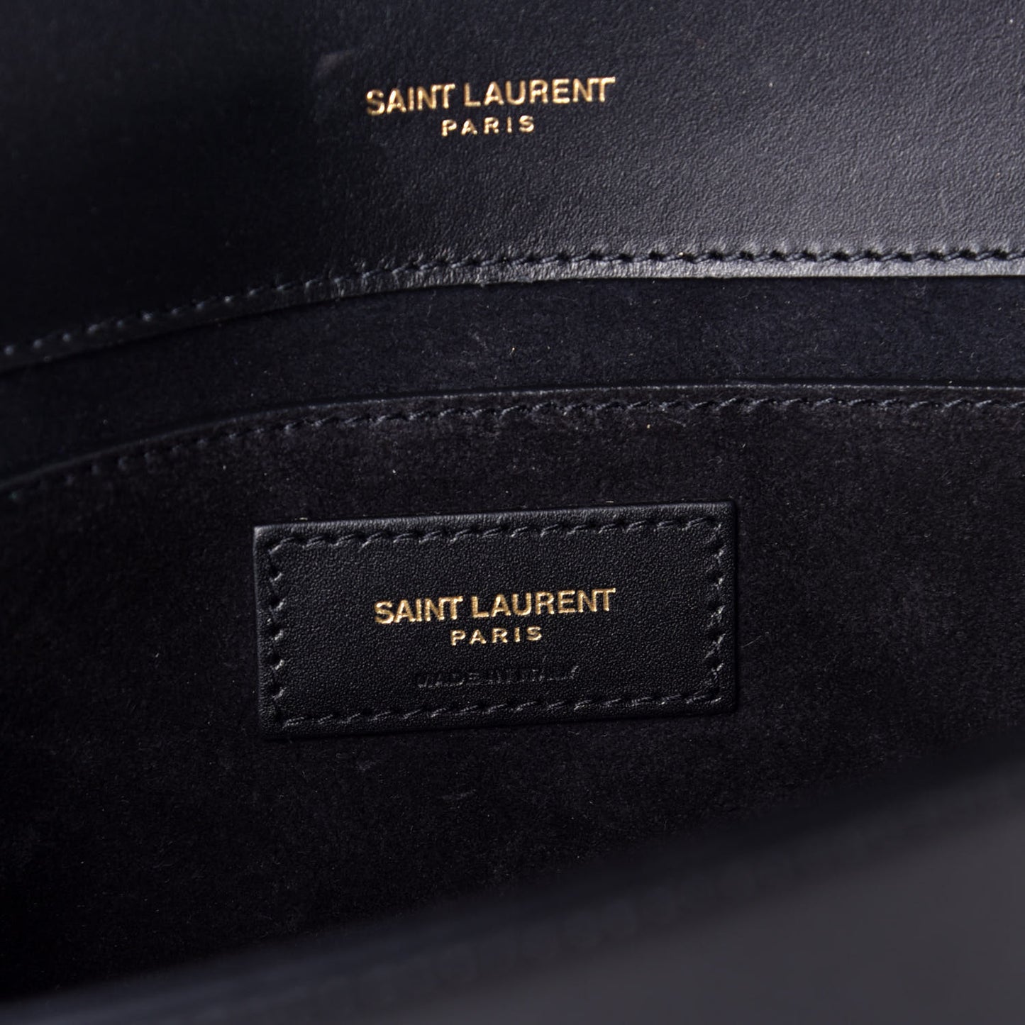 Smooth Calfskin Medium Classic Monogram Kate Tassel Satchel Black