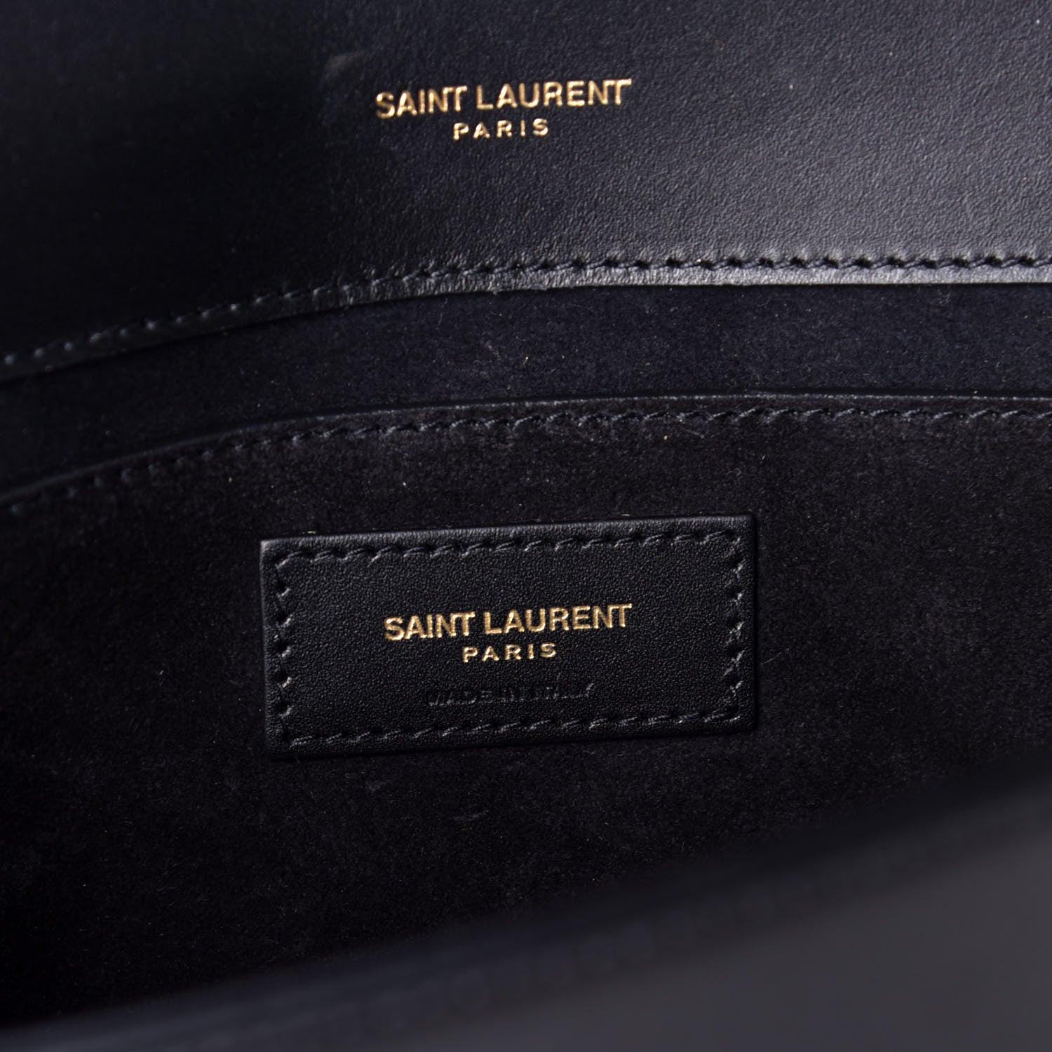 Saint Laurent Smooth Calfskin Medium Classic Monogram Kate Tassel Satchel Black 6 of 8