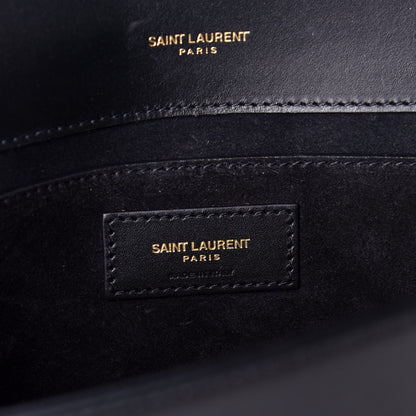 Saint Laurent Smooth Calfskin Medium Classic Monogram Kate Tassel Satchel Black 6 of 8