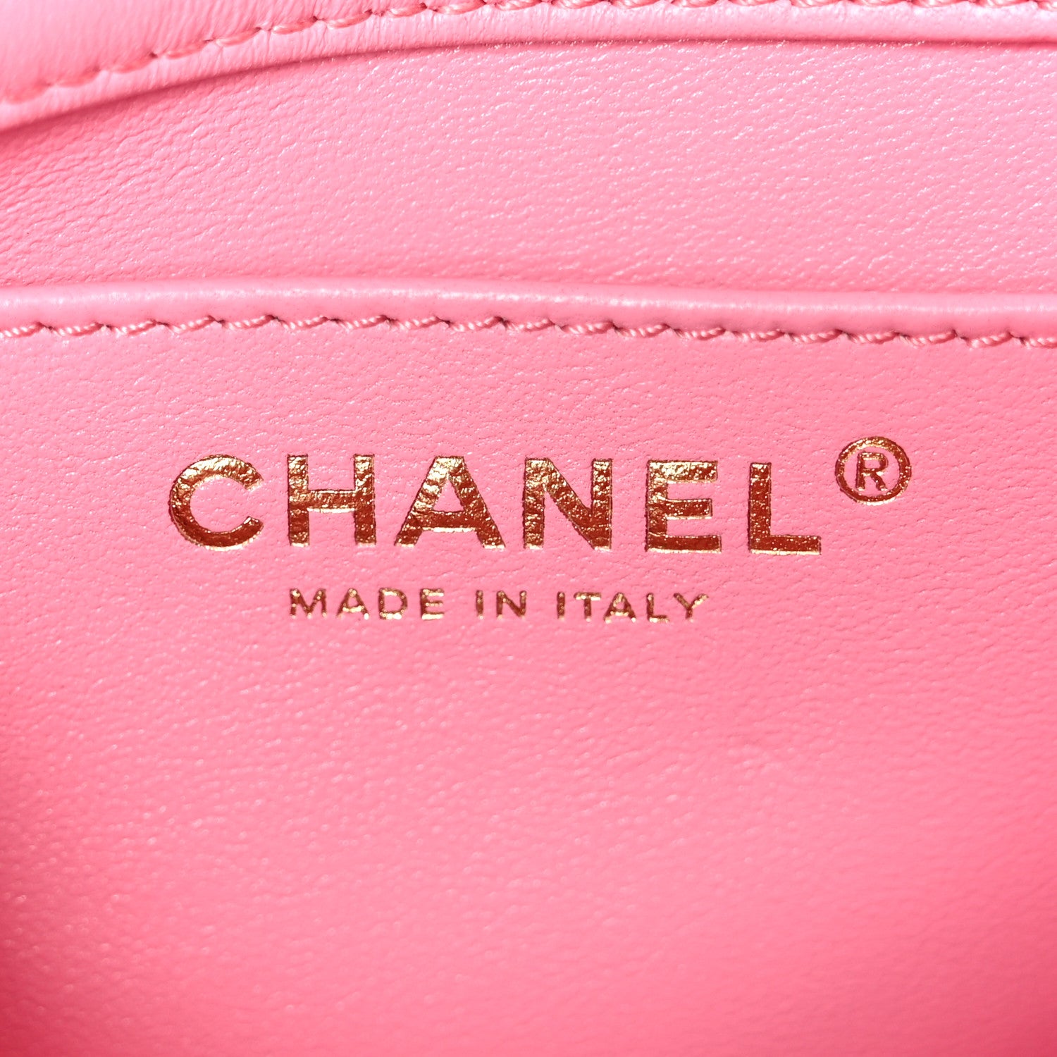 Chanel Tweed Quilted Pearl Twist Mini Square Flap Pink Dark Pink 6 of 12