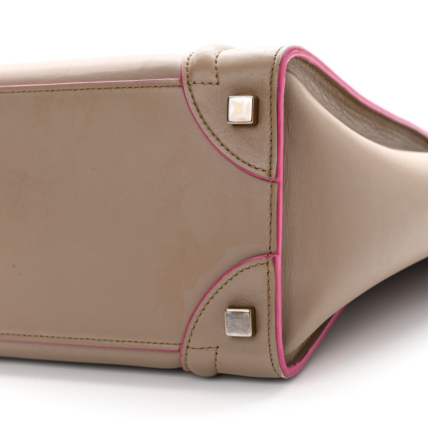 Palmelato Calfskin Micro Luggage Beige