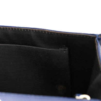 Christian Dior Grained Calfskin Medium Diorama Flap Bag Blue 14 of 17